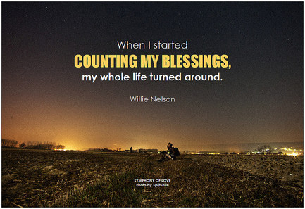 Count my blessings quote by Willie Nelson