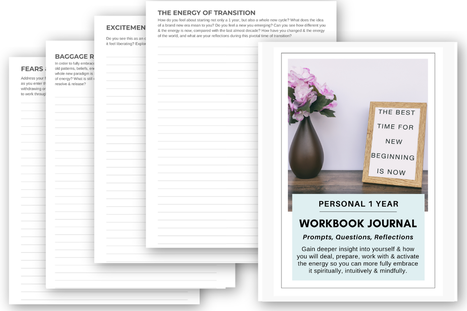personal year workbook journal,  from “Master Your Personal Year in Numerology