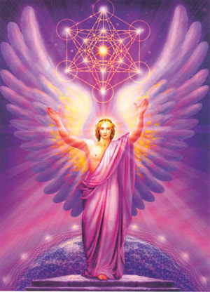 archangel metatron color light, cube and sacred gemoetry