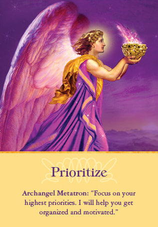 archangel metatron prioritize archangel oracle card