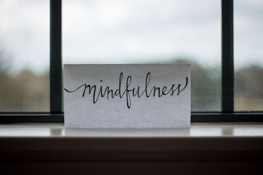 'mindfulness' sign