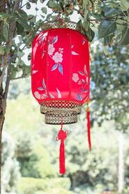 chinese new year red traditional lantern