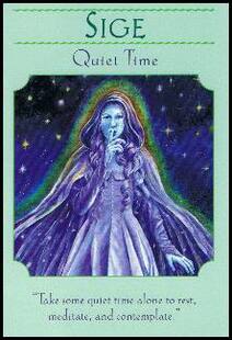 Sige spirit guide oracle card by Doreen Virtue, Hay House