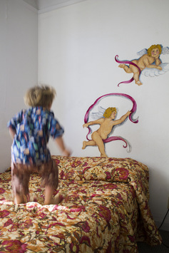 child in angel bedroom