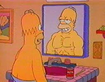 Homer Simpson Mirror, Affirmations & VIsualisation