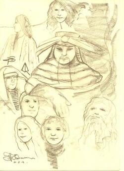 Spirit Guide Drawing of Natalia Kuna's spirit guides