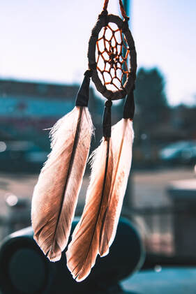 dreamcatcher with feathers