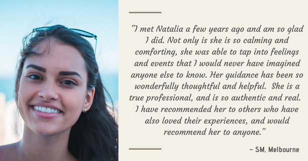 Testimonial for Natalia Kuna's Psychic Reading & Energy Clearing / Healing  Services 