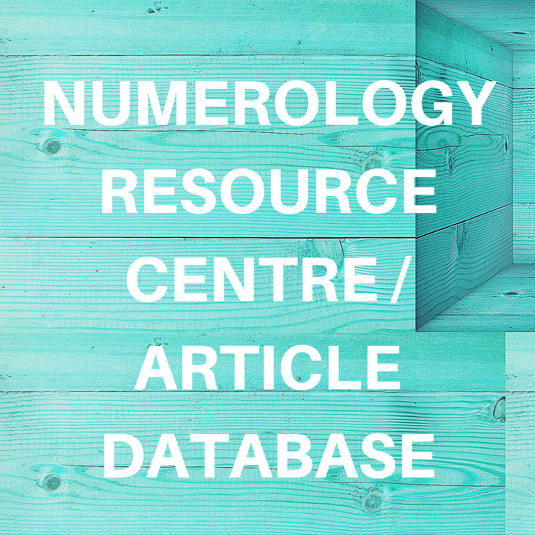 Numerology Resource Center & Article Database