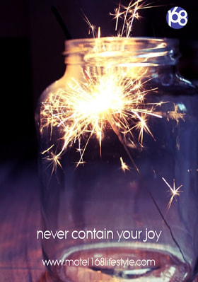 Never Contain Your Joy image of jar with sparks