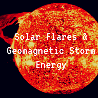 solar flares and geomagnetic storm energy